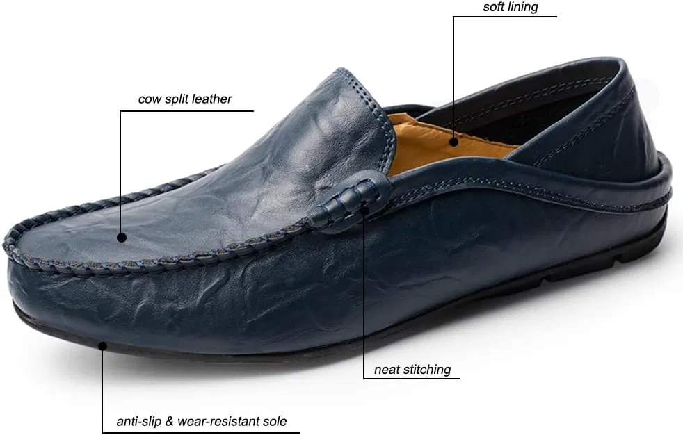 Мокасины мужские Maylrvjv Loafers, синий — фото 3