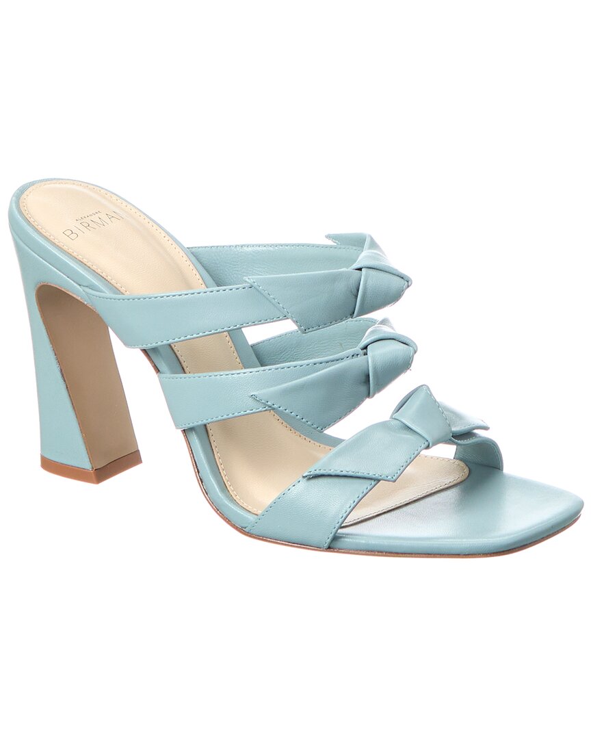 Александр Бирман Lolita Square 90 Кожаные сандалии Alexandre Birman, синий