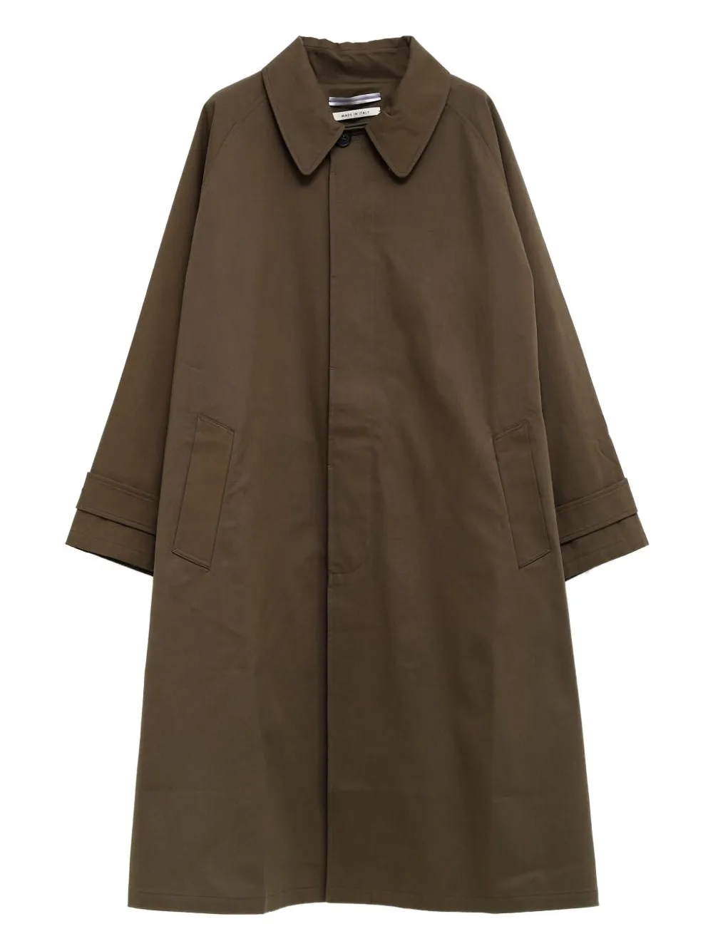 

Однобортное пальто с рукавами реглан Cristaseya, зеленый