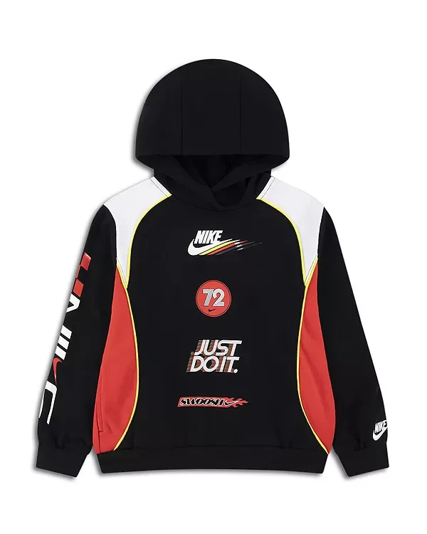 Толстовка с капюшоном «Круг почета» - для маленького ребенка Nike, Black
