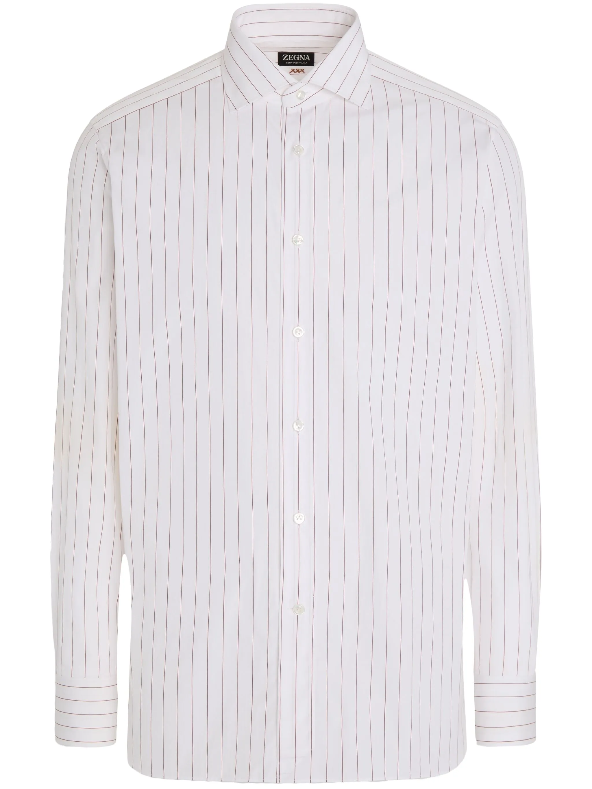 

Рубашка Centoventimila в полоску Zegna, белый