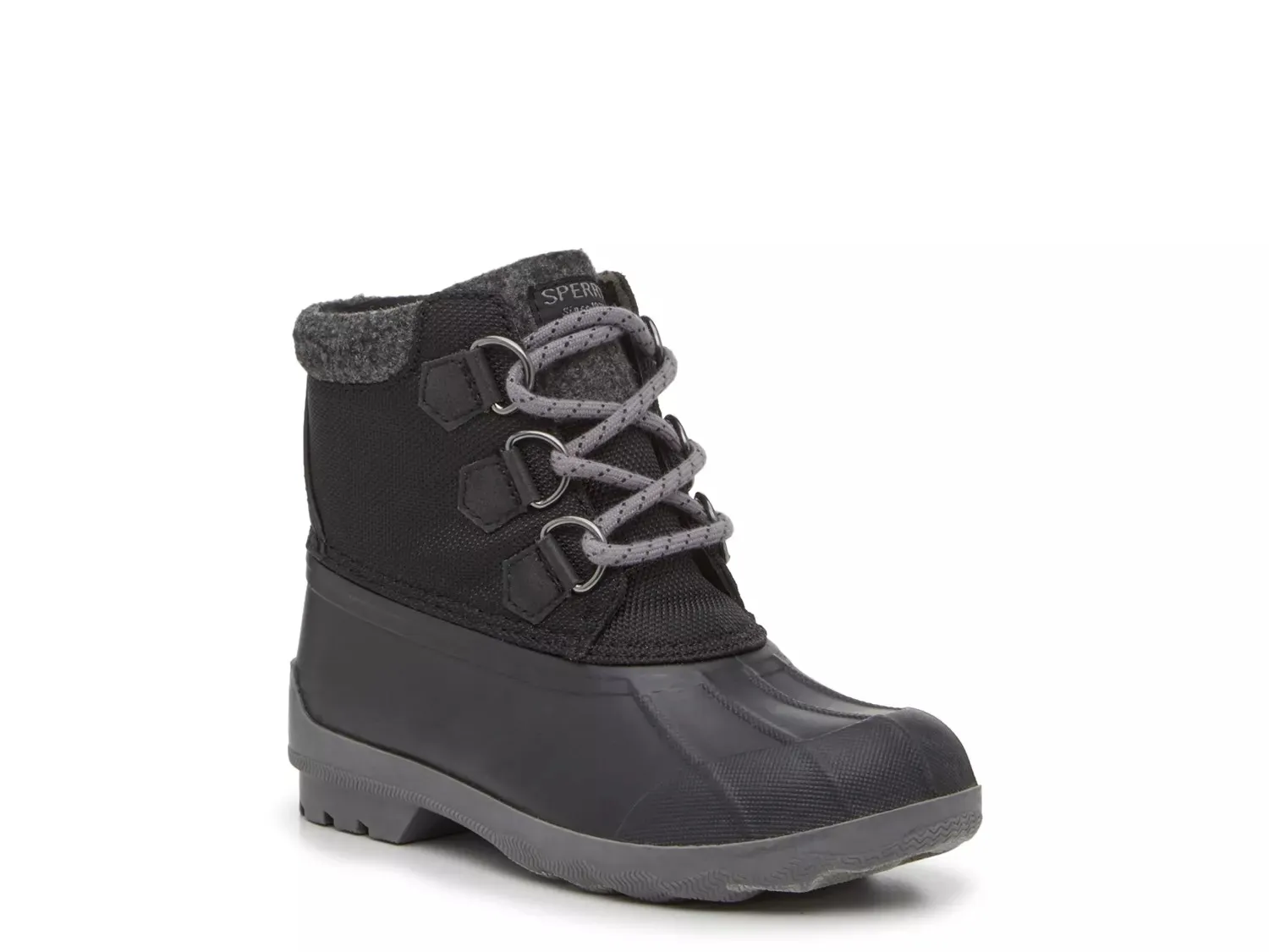 

Ботинки Sperry Port Alpine Waterproof Duck Boot — детские, черные/серые