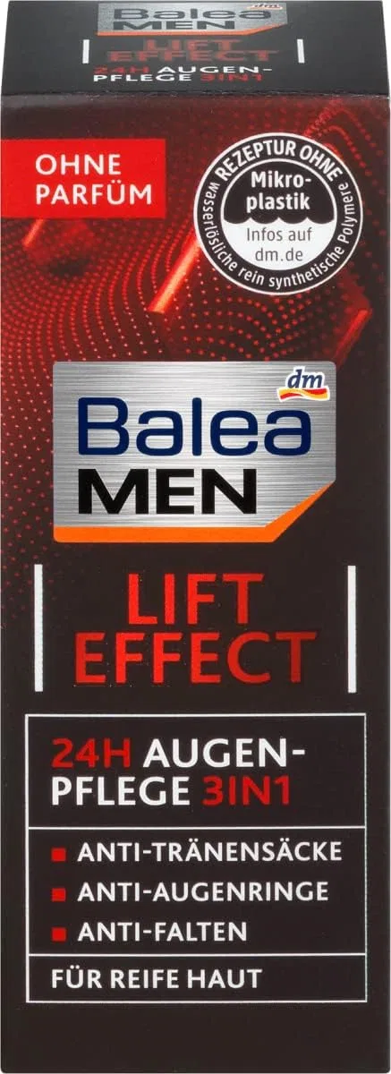 Мужской крем для глаз Balea MEN Lift Effect 24h, 15 мл Balea — фото 2
