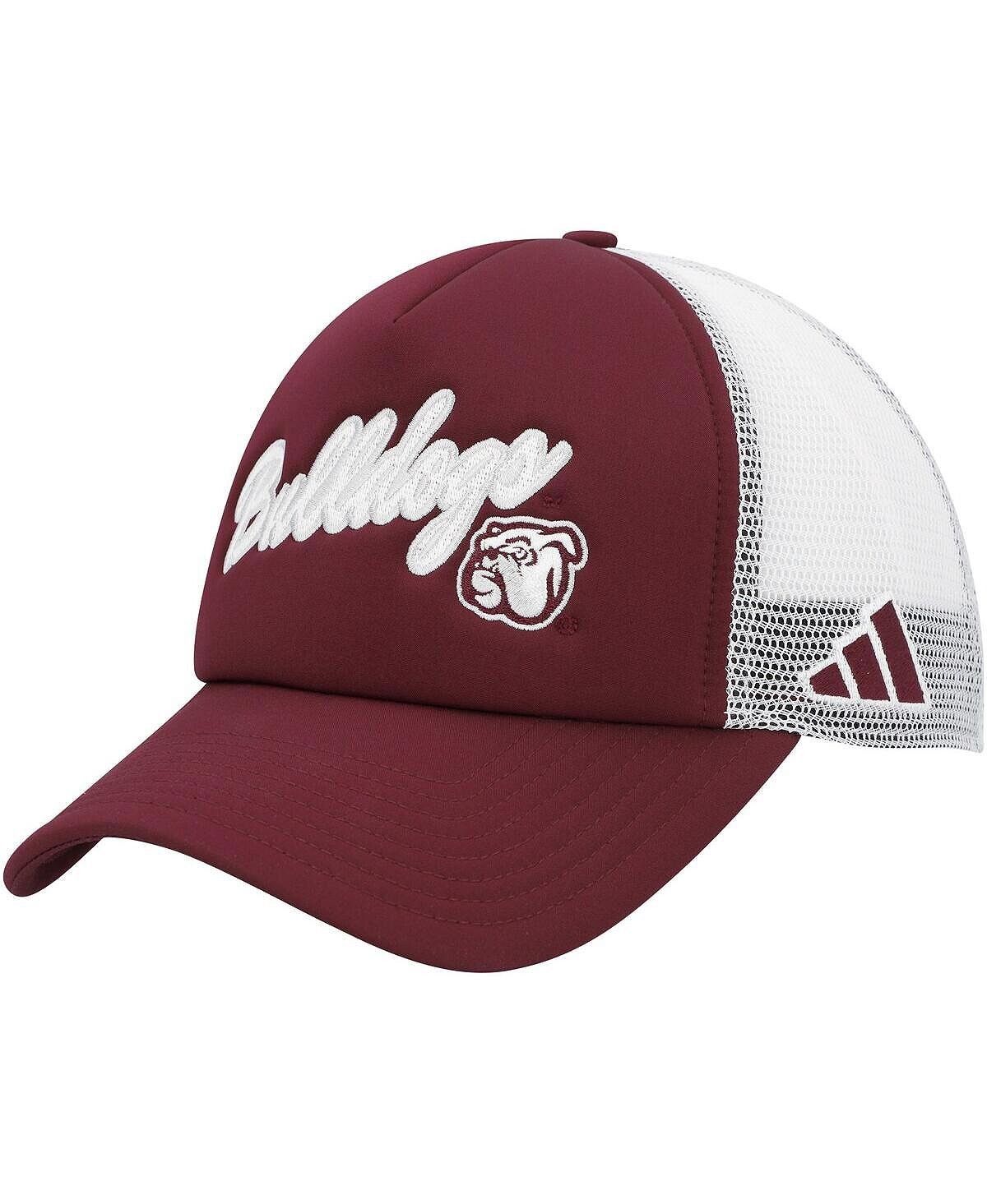 

Мужская бордовая кепка Snapback с надписью Mississippi State Bulldogs Script Trucker Snapback adidas