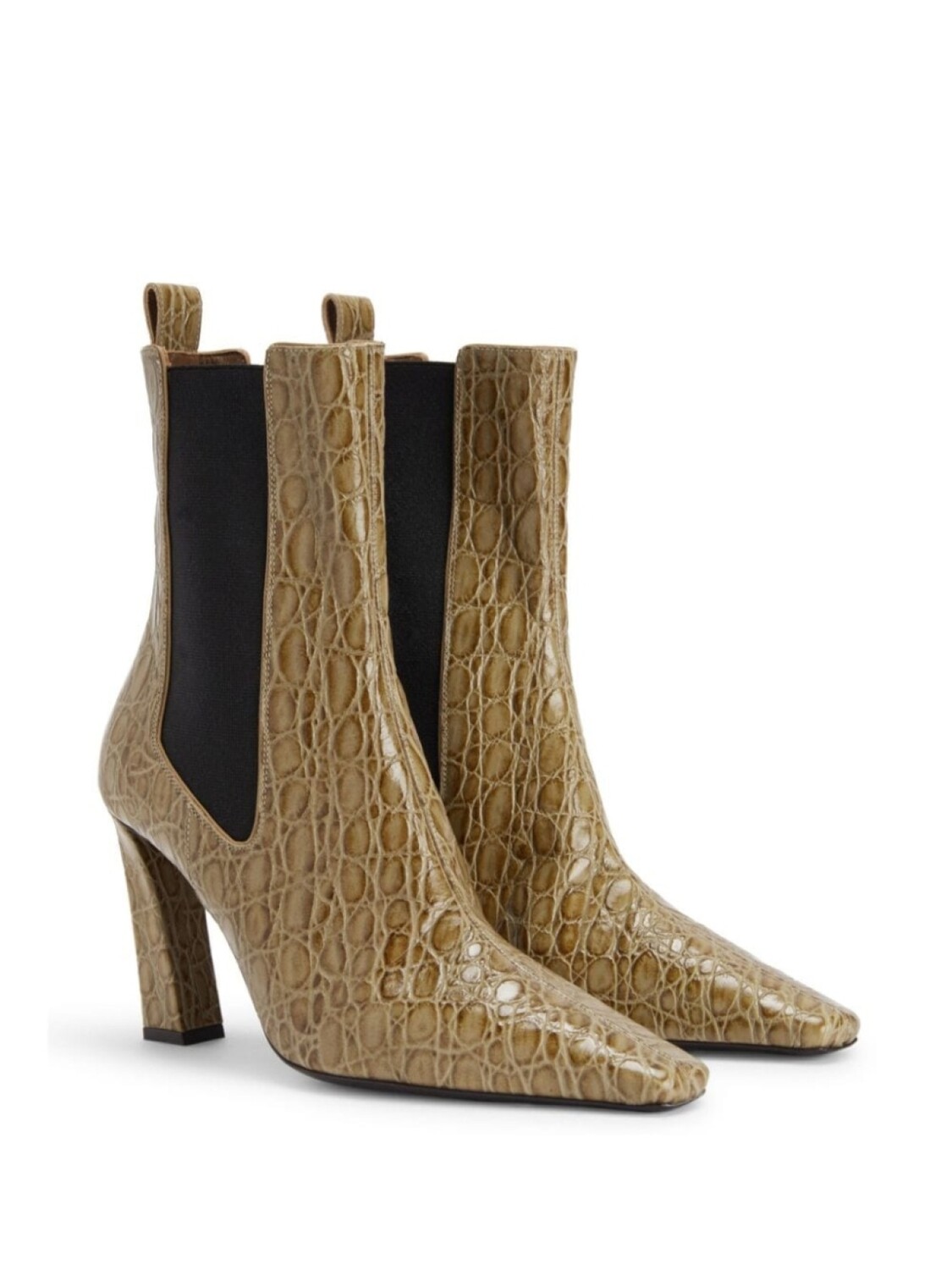 Giuseppe Zanotti ботильоны Janiee со змеиным принтом, нейтральный цвет — фото 2