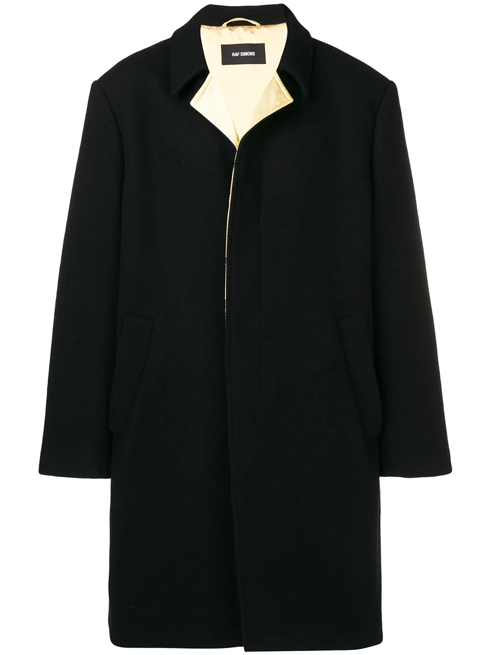 

Однобортное пальто Raf Simons, черный