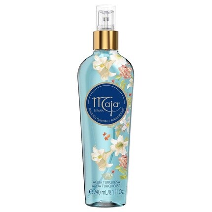 

Maja Aqua Turquoise Mist Perfumed Body Mist With Floral And Aquatic Notes 8.1 Fl Oz Spray Bottle