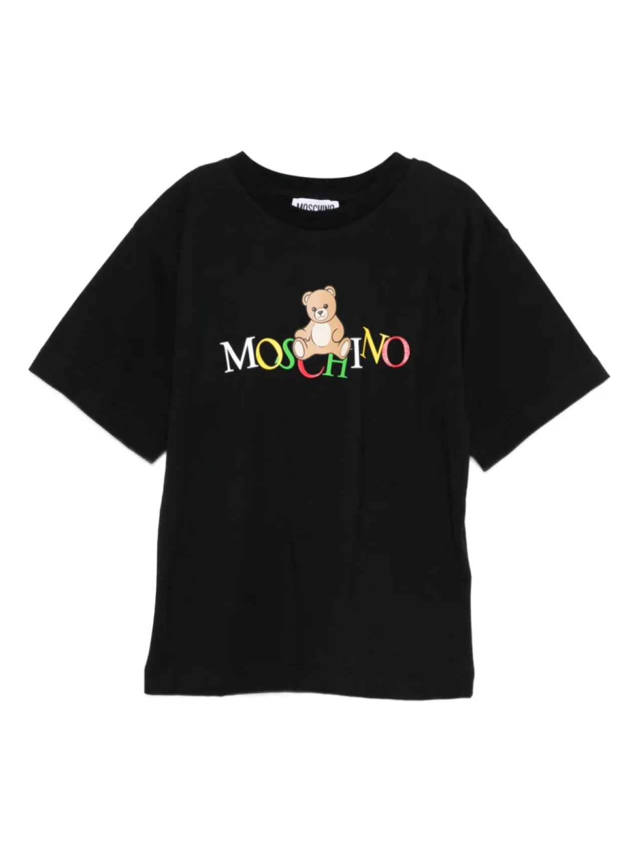 

Футболка Moschino Kids Teddy Bear из хлопка, черный