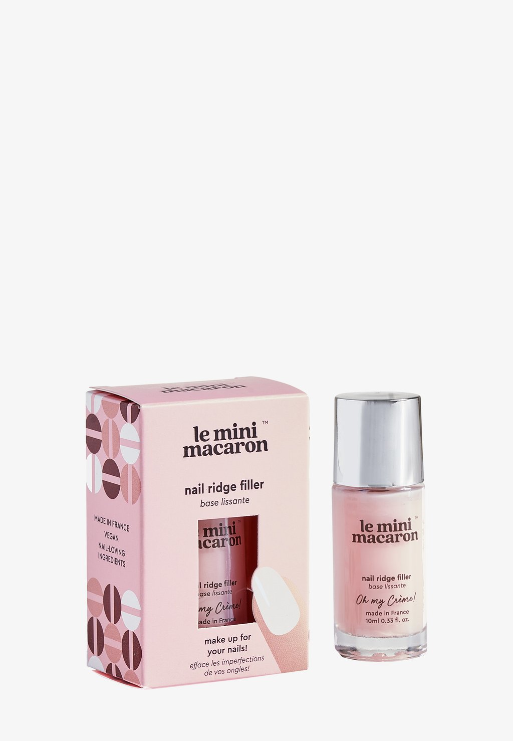 

Базовое покрытие Oh My Cream Nail Ridge Filler Le Mini Macaron, цвет light pink