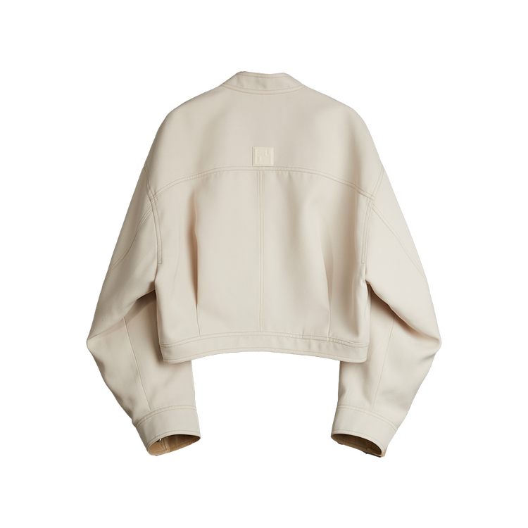 

Короткое пальто женское с воротником стойкой умеренной длины ELLE, светло-хаки