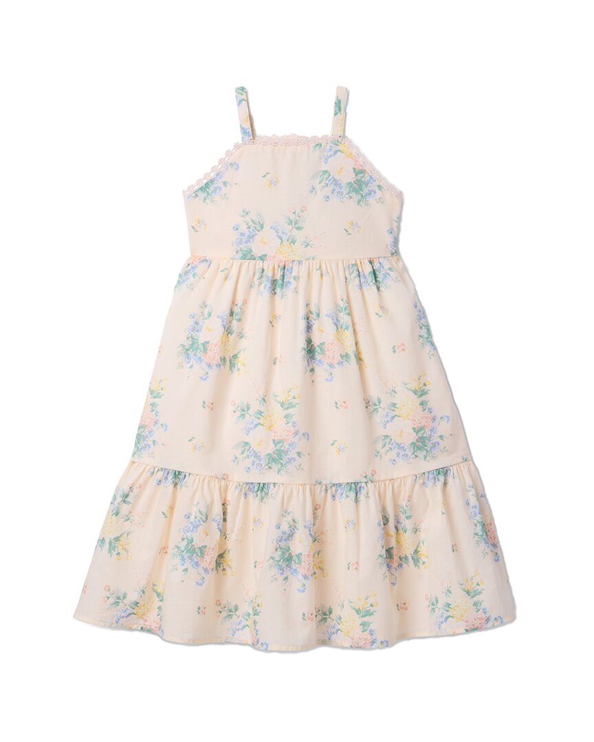 

Длинное платье с цветочным принтом Janie and Jack, розовый