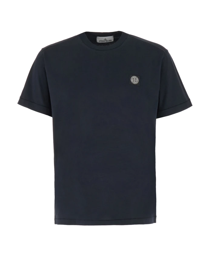 

Повседневная мужская хлопковая футболка Stone Island, синий