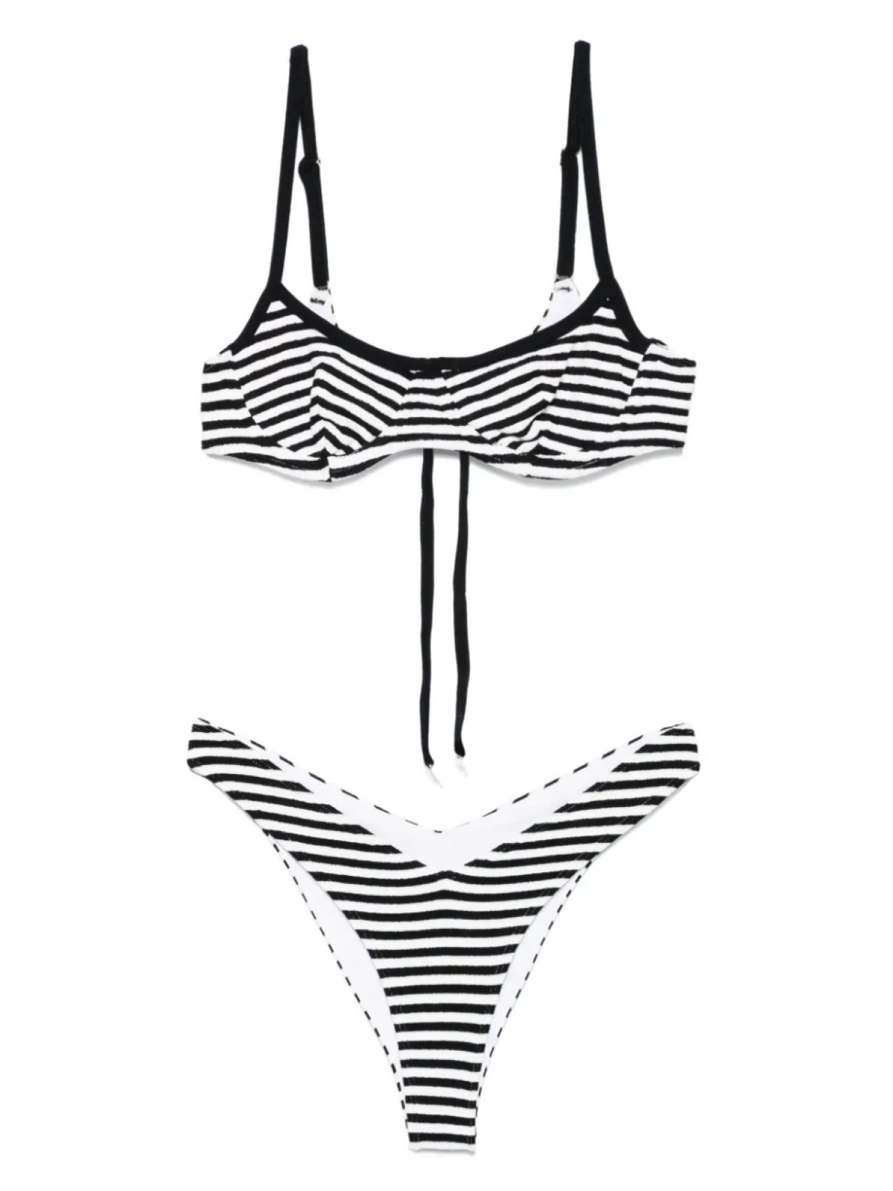 

Полосатый комплект бикини Frankies Bikinis, белый