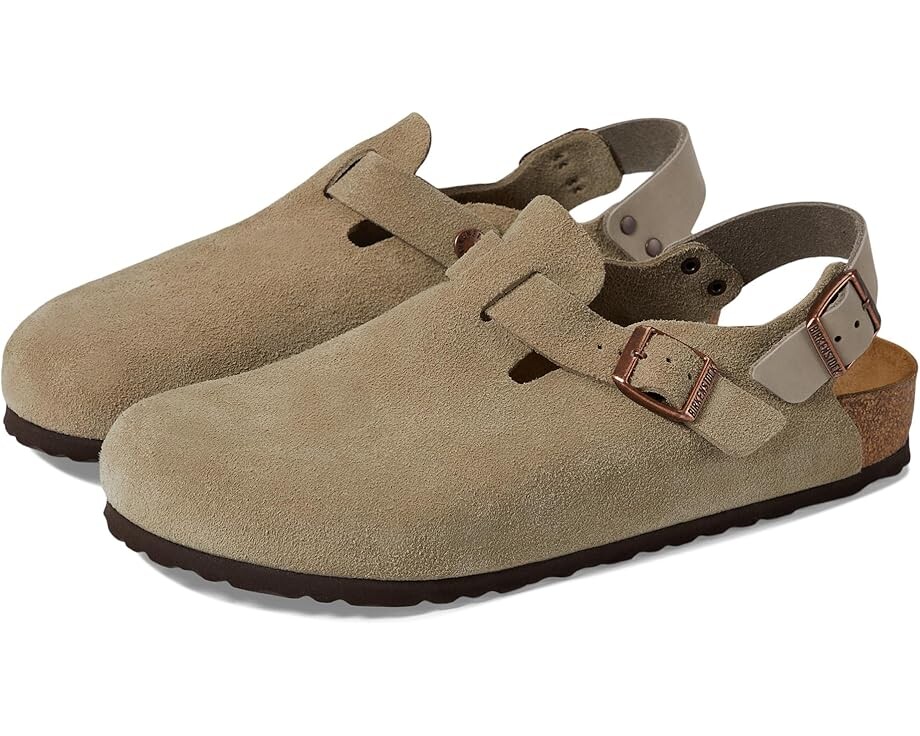 

Сабо Unisex Birkenstock Tokio - Suede, серо-коричневый