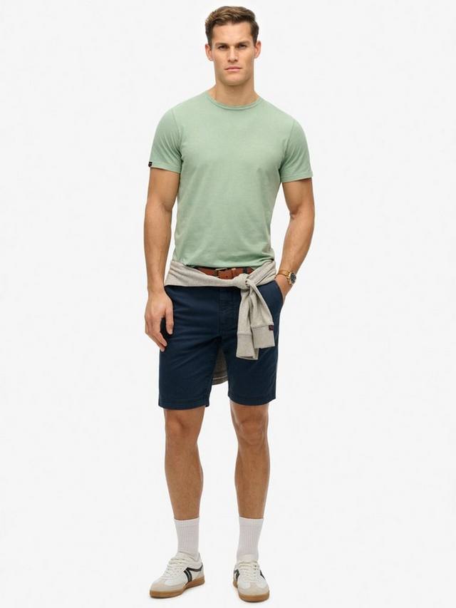 

Хлопчатобумажная футболка regular fit с коротким рукавом essential Superdry, цвет Washed Slate Grey