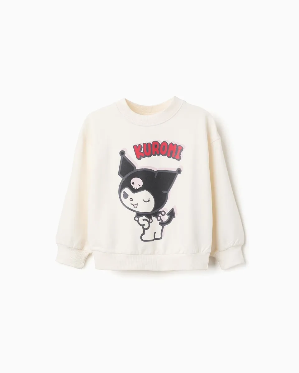 

Детский свитер 100% хлопок с принтом Куроме Zippy, белый