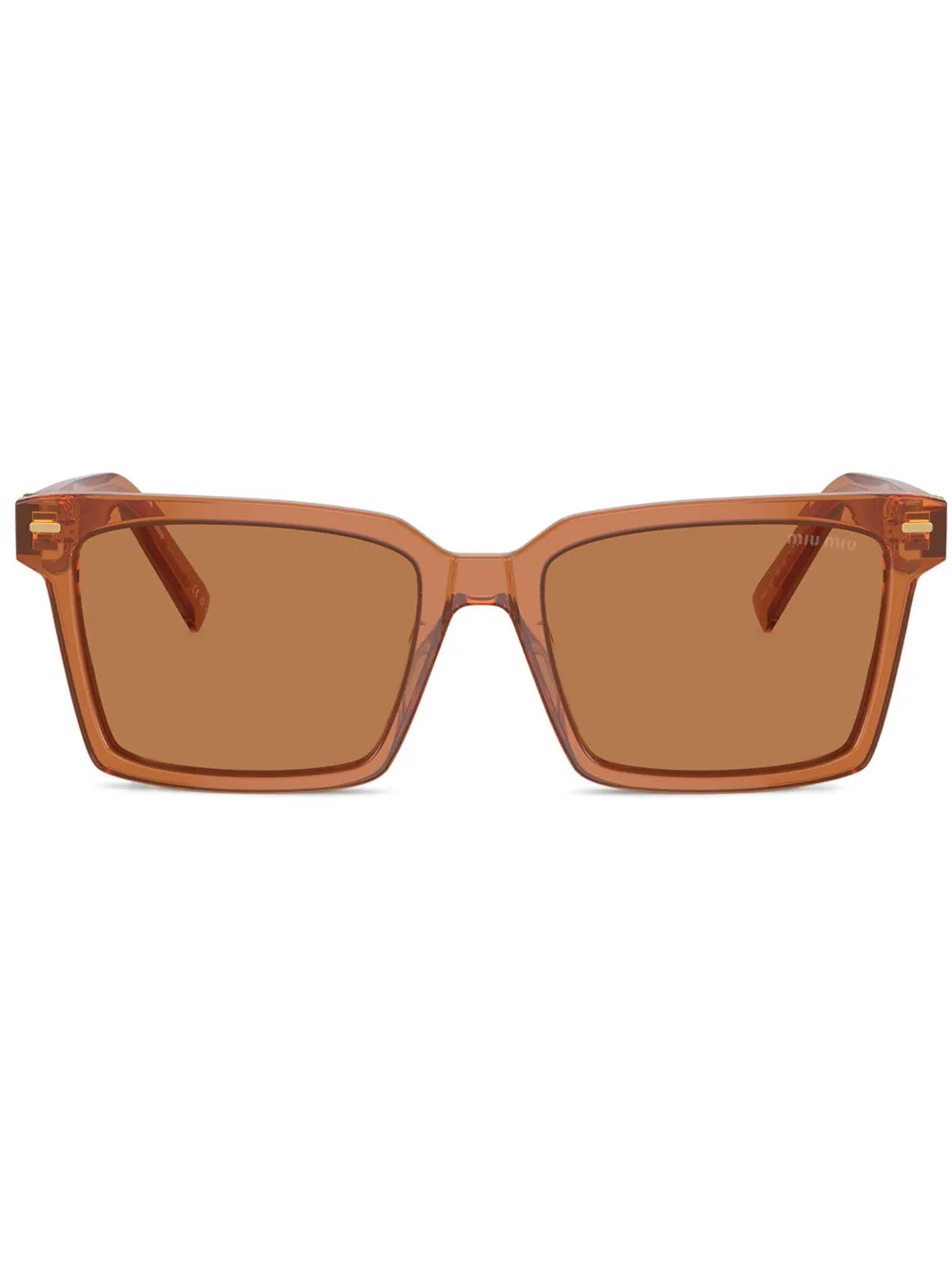 

Солнцезащитные очки с логотипом Miu Miu Eyewear, коричневый