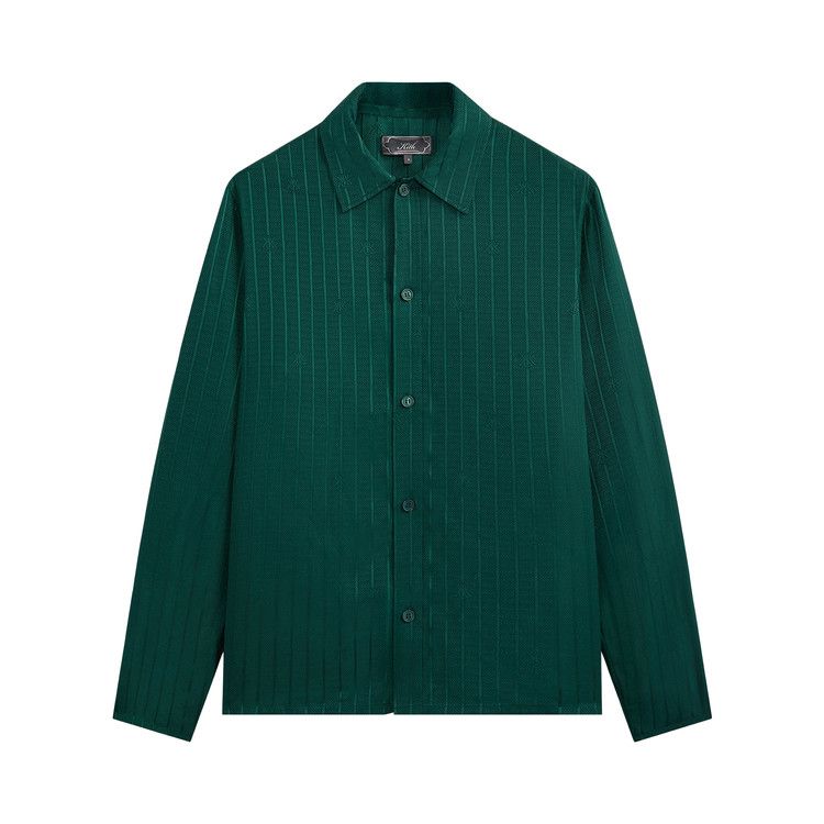 

Рубашка Kith Crest Logo Boxy Collared Overshirt, Fairway