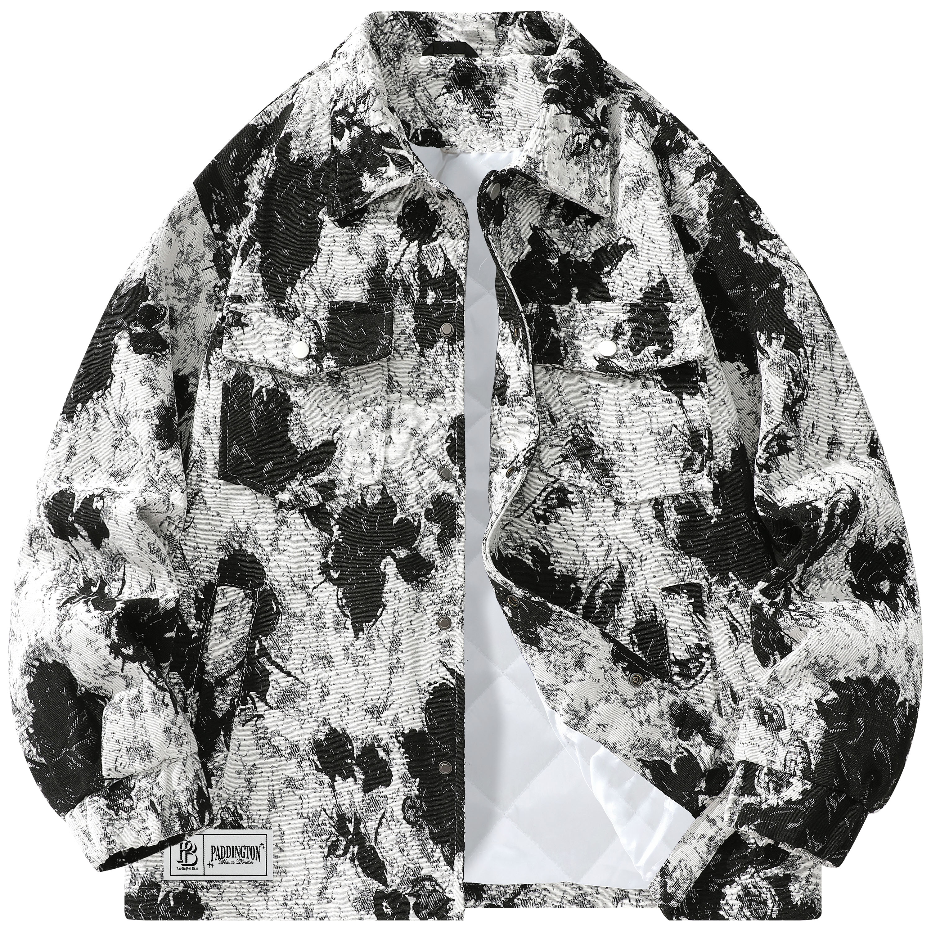

Paddington Bears Куртка Unisex, Ink Wash Black (Padded and Thickened)