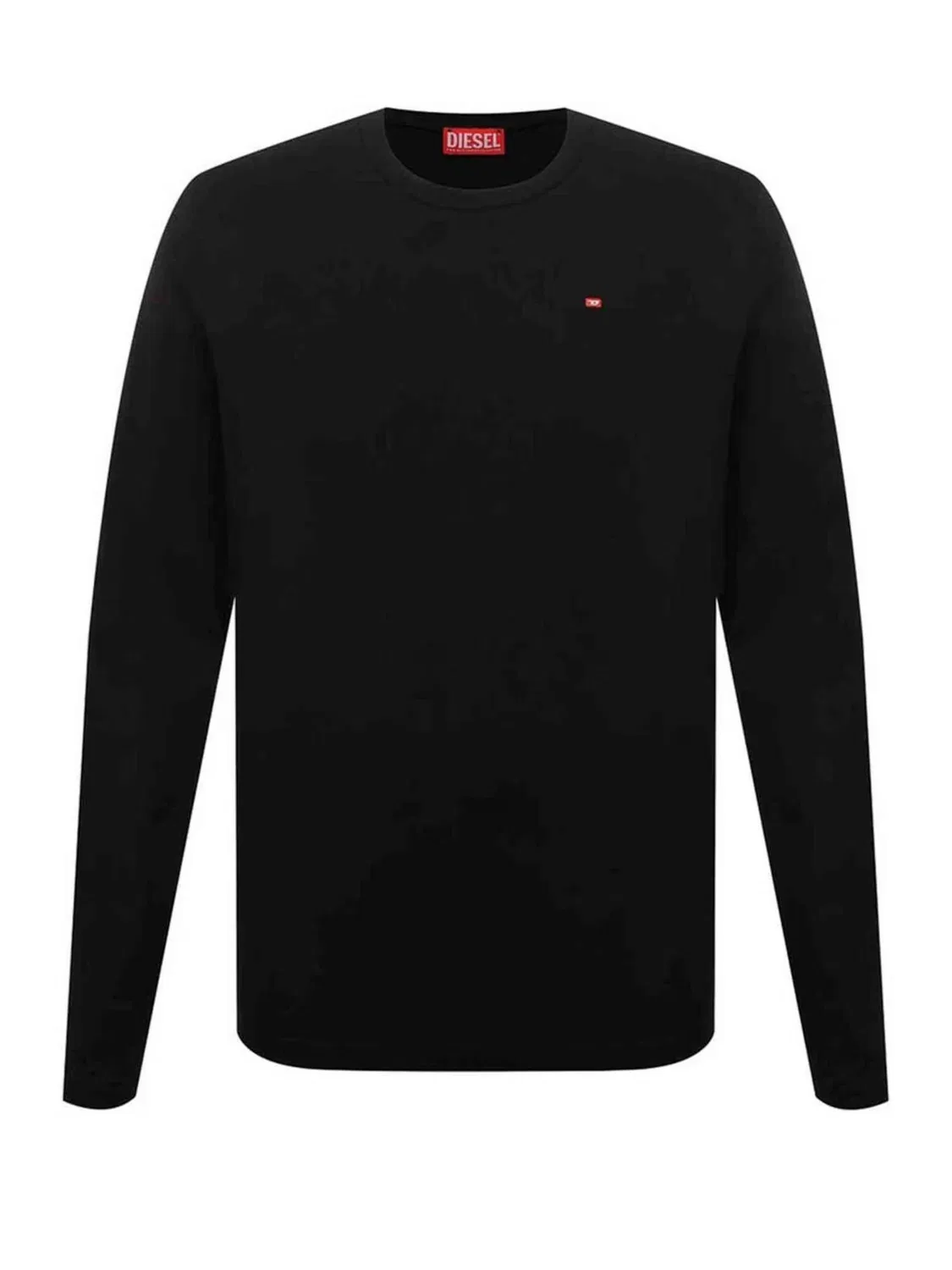Футболка Diesel T-DIEGOR-LS-MICRODIV черного цвета