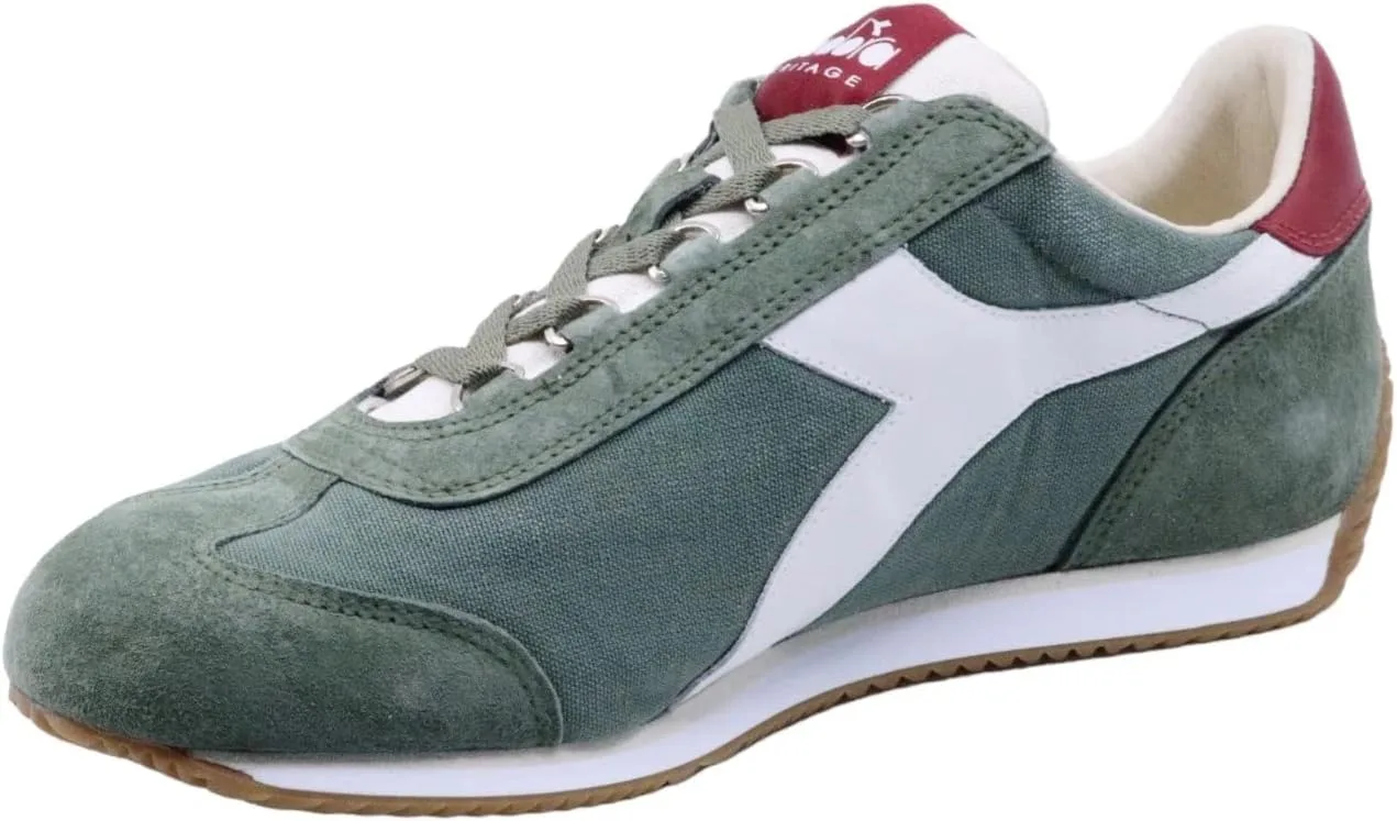 Кроссовки Diadora Heritage Equipe H Canvas SW, унисекс, с зеленым лавровым венком — фото 3