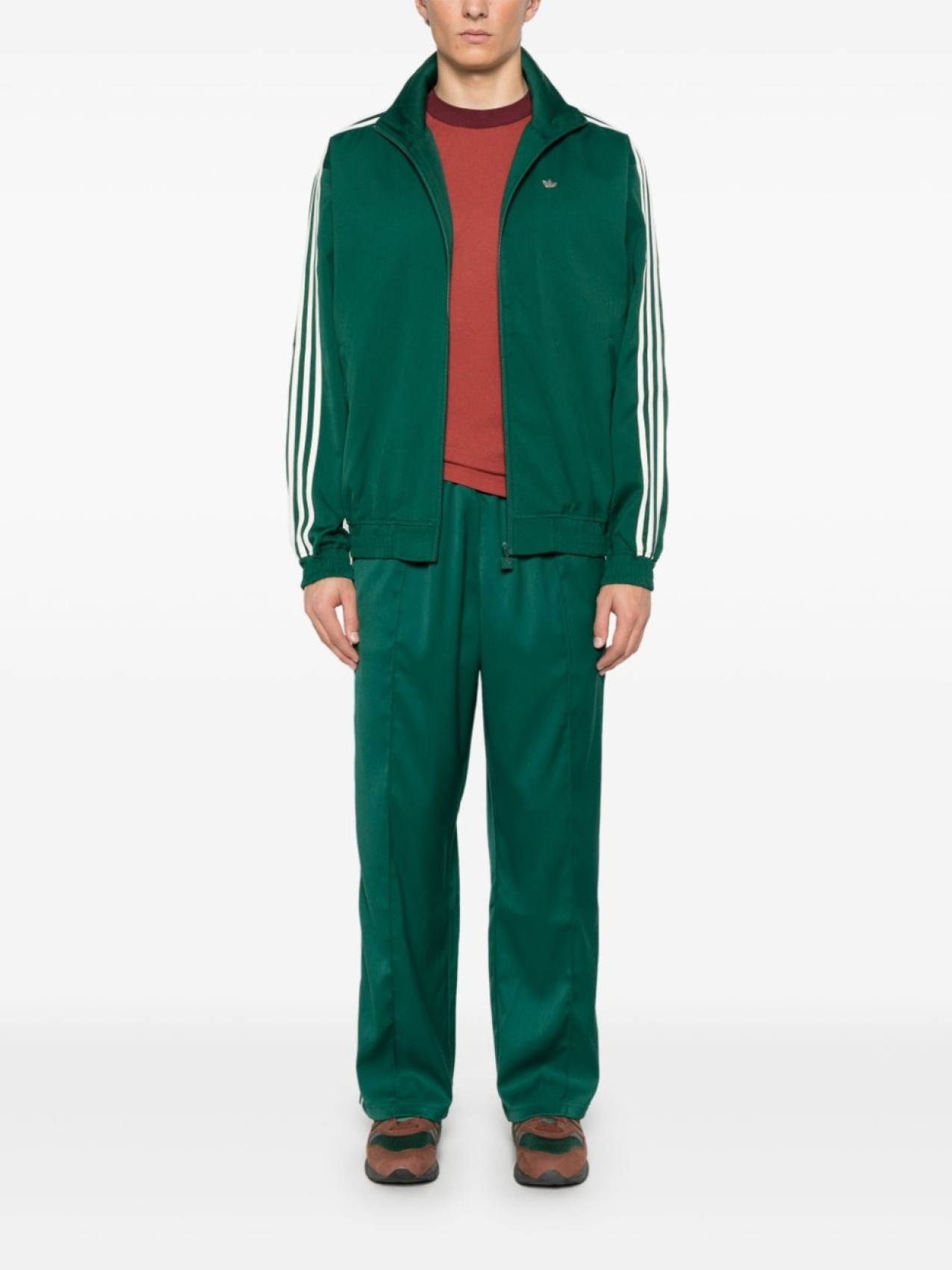 Adidas толстовка Firebird TT, зеленый — фото 2