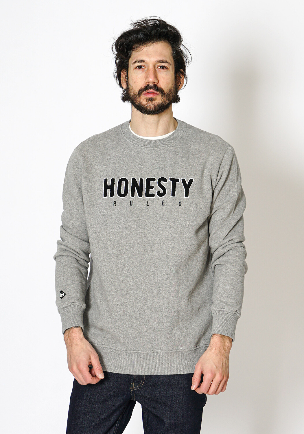 

Толстовка HONESTY RULES Sweat Logo Embro, цвет grey-mel