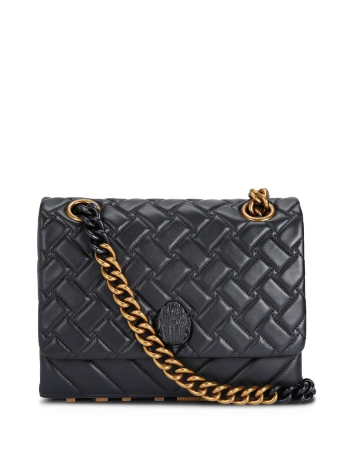 

Kurt Geiger London большая стеганая сумка-тоут Kensington, черный