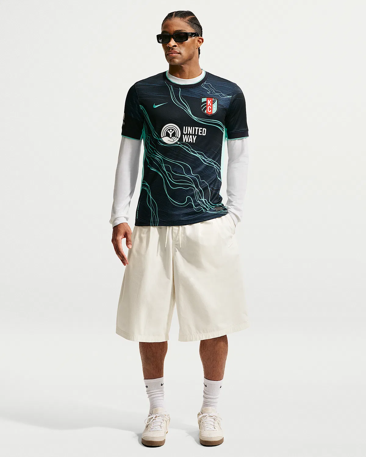 Мужская футболка Nike Dri-FIT NWSL Replica Jersey Kansas City Current Stadium Away, Dark Obsidian — фото 4