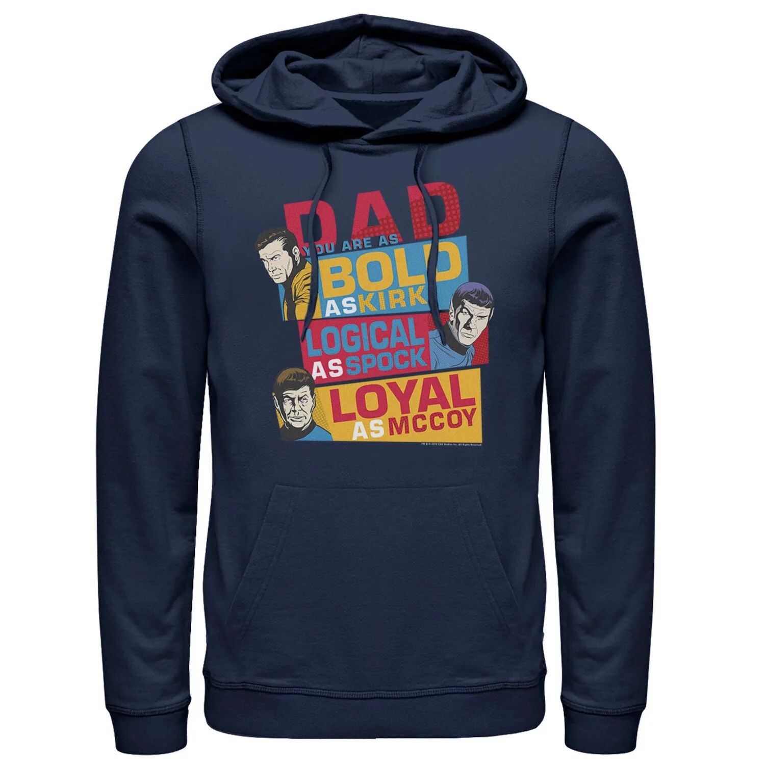 

Мужская толстовка с капюшоном из оригинальной серии Star Trek Dad You Are Bold Licensed Character