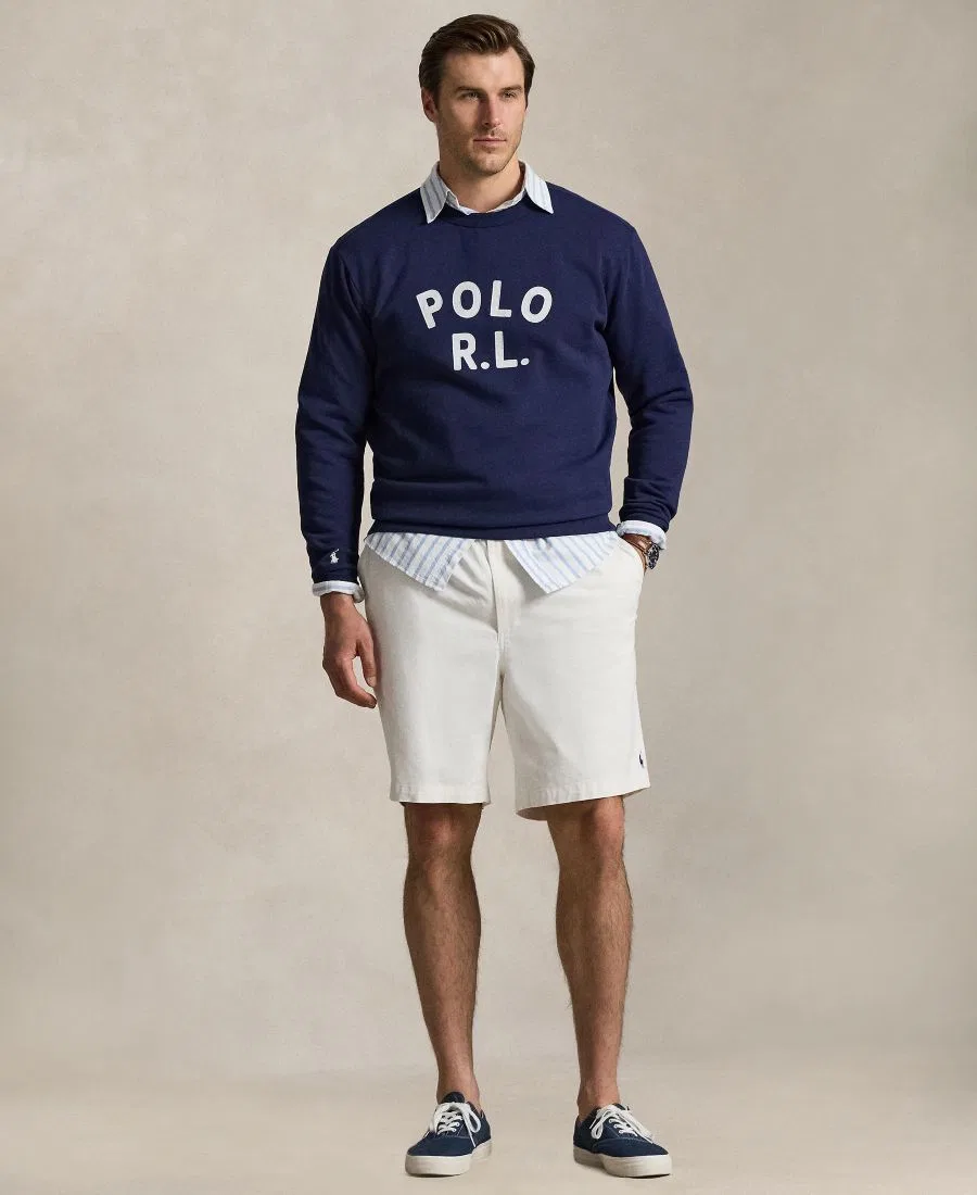 Мужская флисовая толстовка больших размеров с логотипом Polo Ralph Lauren, Newport Navy — фото 2