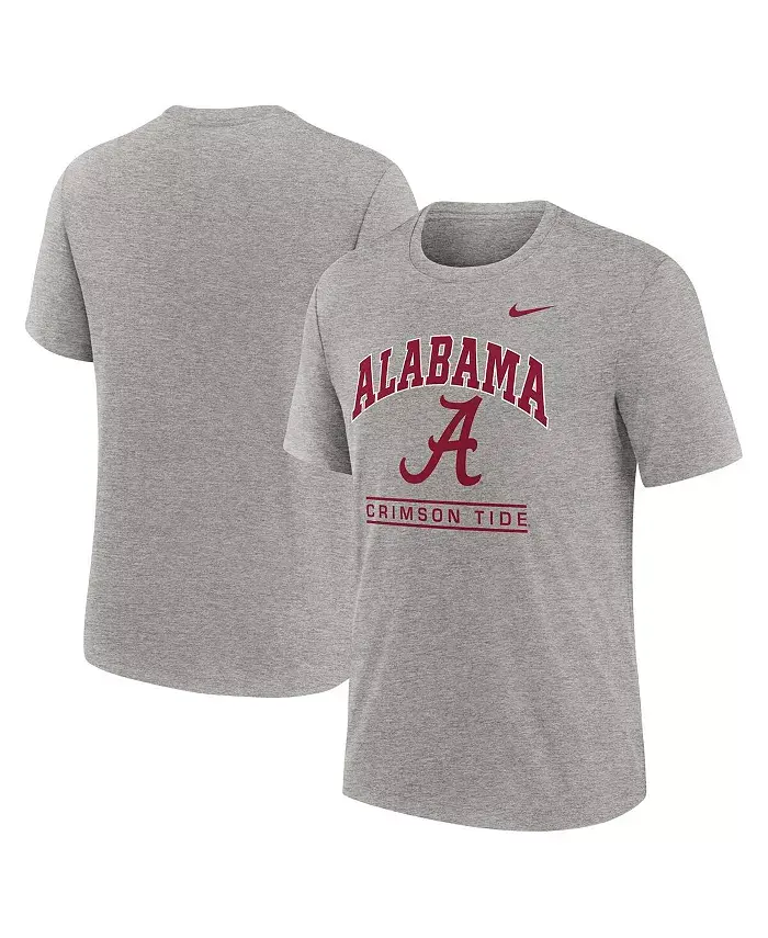 

Мужская футболка Heather Gray Alabama Crimson Tide Arch Over Logo Tri-Blend Nike