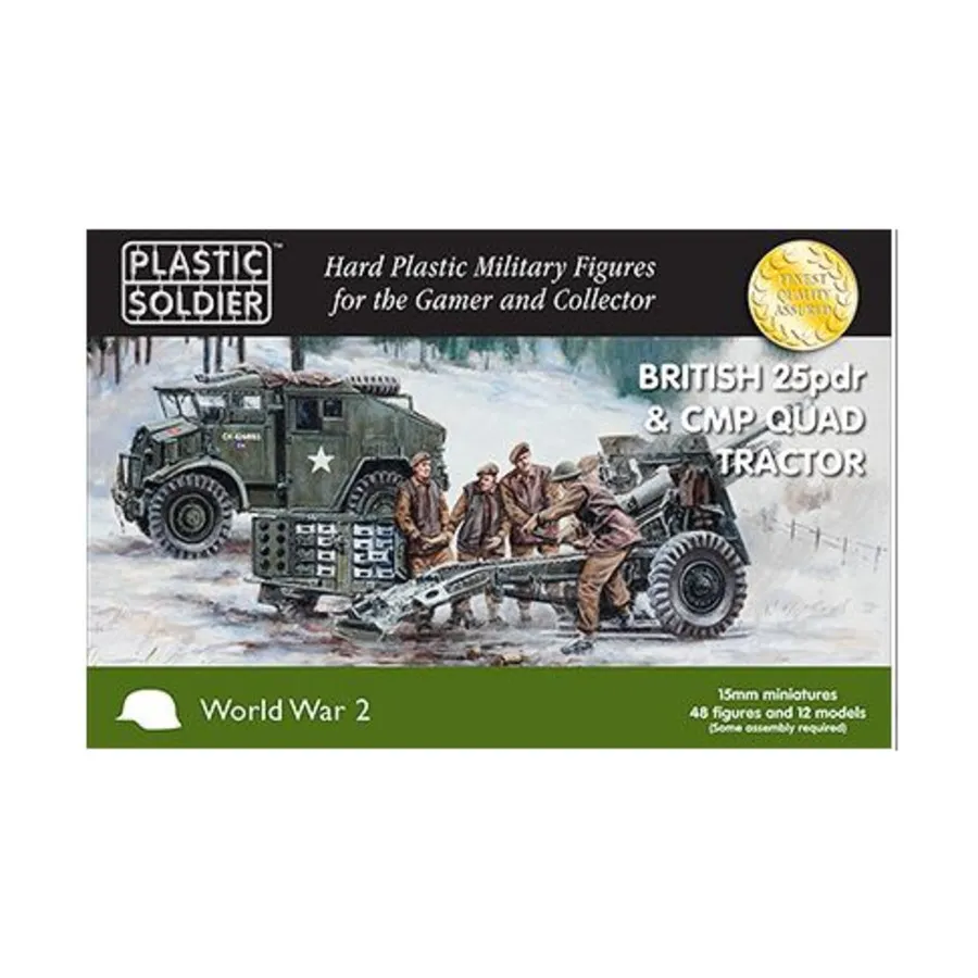 

Квадратный трактор 25PDR и CMP, WWII Miniatures - British (15mm)