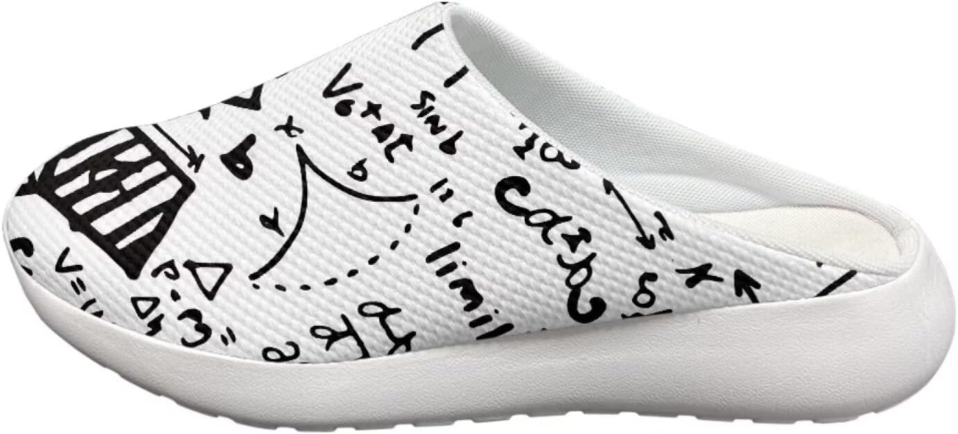 Сабо Forchrinse Iris Cat Starry Sky Garden для женщин, туфли-мюли с поддержкой свода стопы, сандалии для домашнего ухода за больными, легкие, Math — фото 3