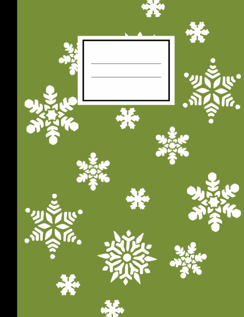 

christmas snowflake composition: notebook (French Edition) (Independently published)