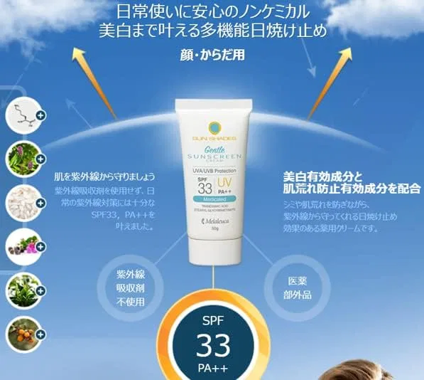 Солнцезащитный крем Melaruka SPF 33 PA++ 50 мл — фото 2
