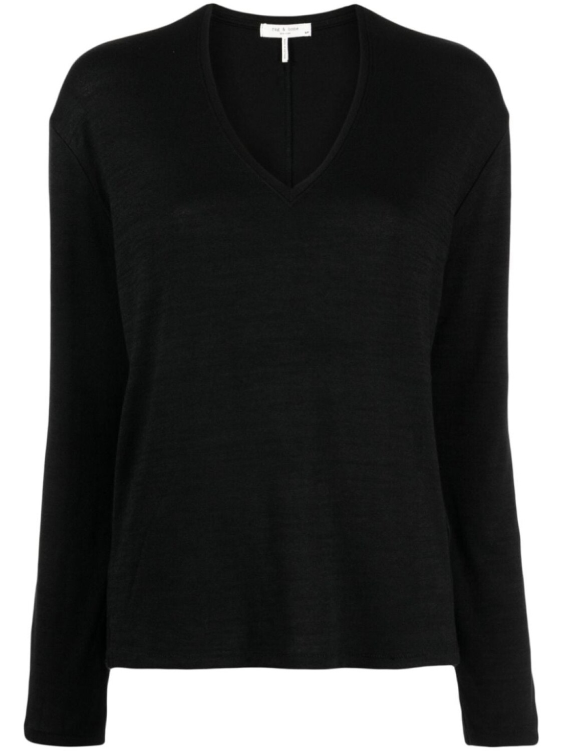 

rag & bone толстовка Hudson тонкой вязки, черный