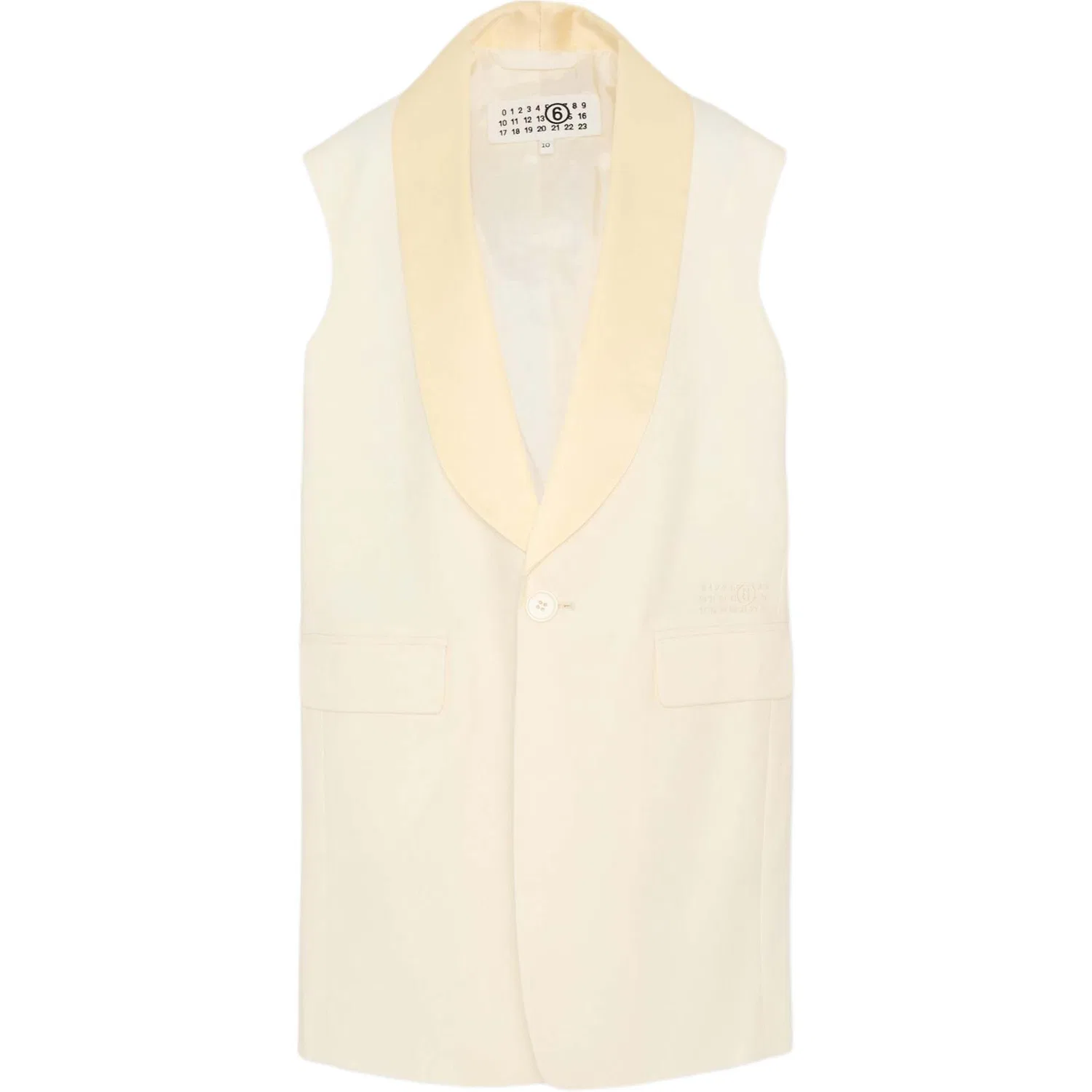 Майка MM6 Maison Margiela для детей Ivory