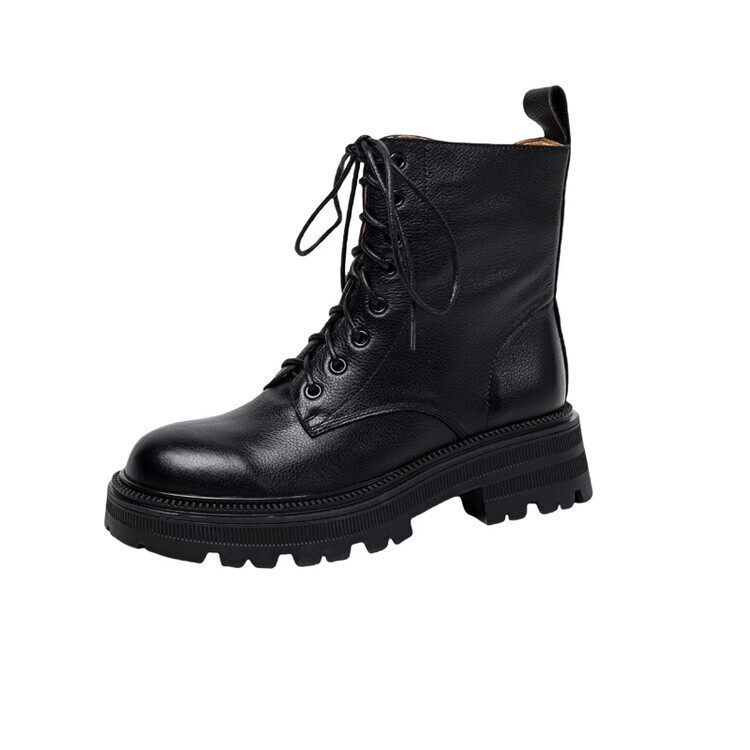 

Ботинки Martin Boot женские Su Yanjiao, цвет Black Fleece-lined