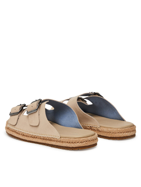 Эспадрильи Flex Jutte Hilfiger Suede Sandal FM0FM05503 Tommy Hilfiger, бежевый — фото 3