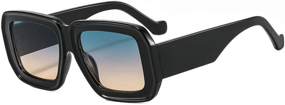 

Большие солнцезащитные очки в толстой оправе для женщин, ретро-очки, винтажные солнцезащитные очки с защитой от УФ-излучения UV400 generic, Black Green Tea