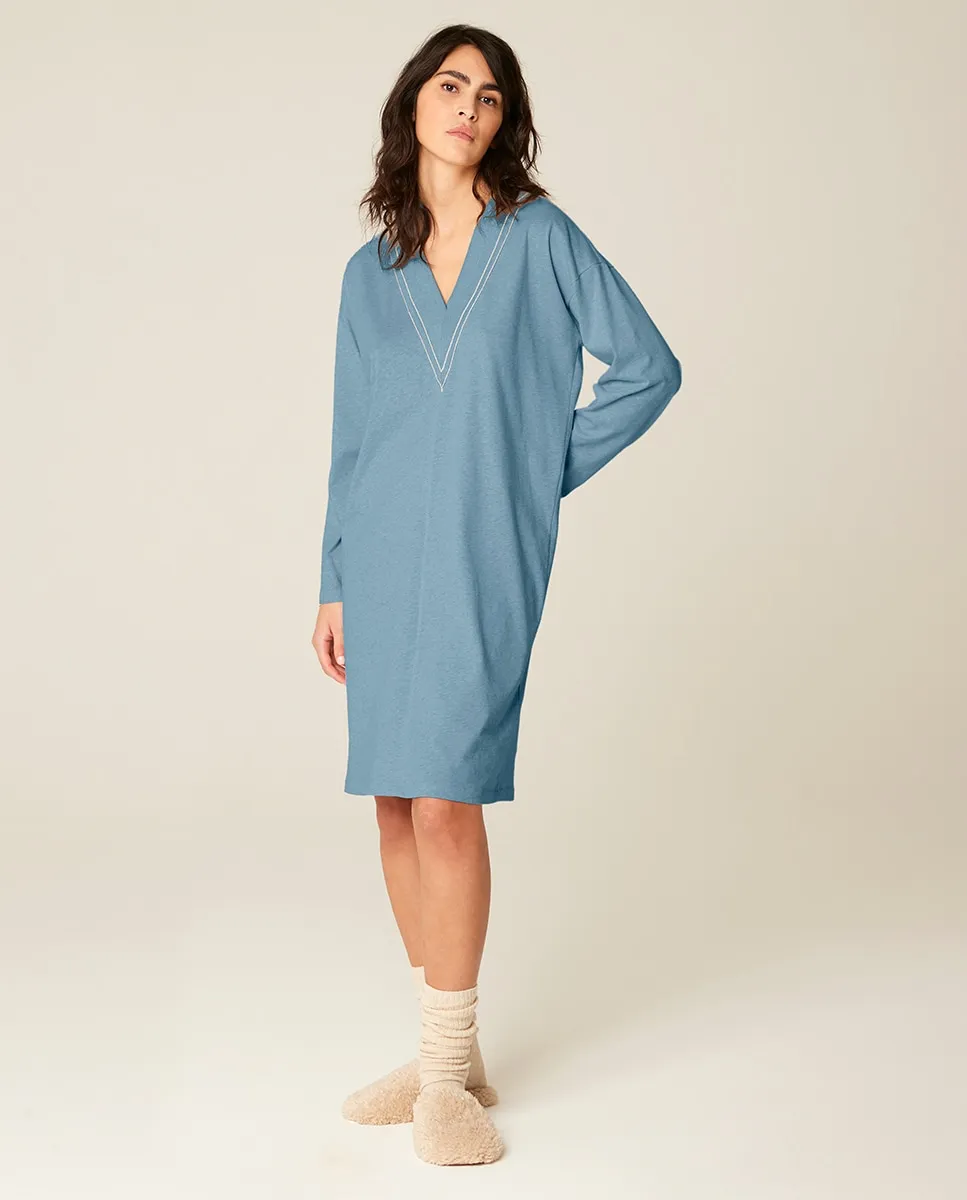 

Ночная рубашка с длинным рукавом Pluto, синий