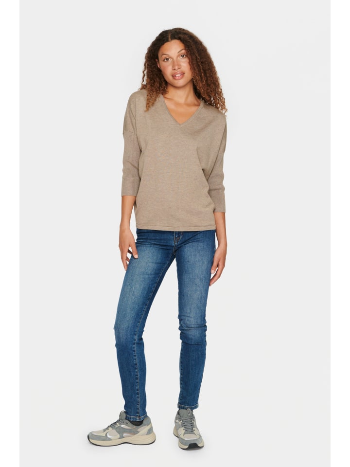 

Вязаный свитер MilaSZ, прямого кроя, в меланжевом цвете Atmos SAINT TROPEZ