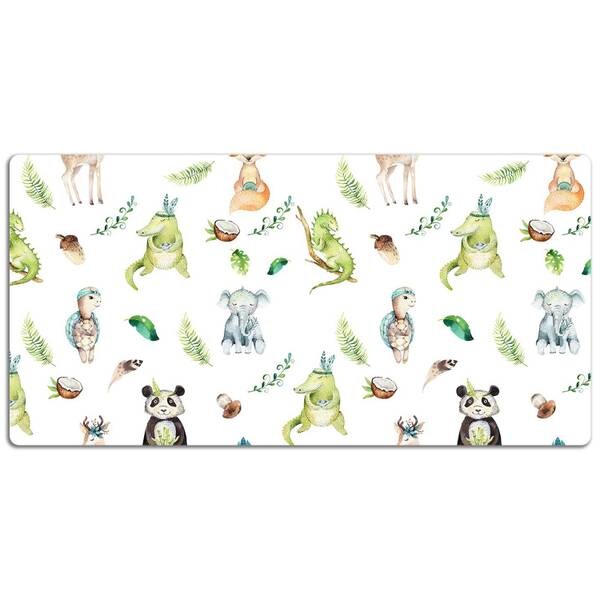 

Настольный коврик Tulup Glückliche Tiere, 120x60x1 см, зеленый