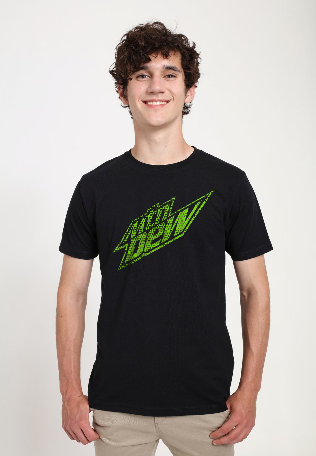 

Футболка с принтом MOUNTAIN DEW SPECKLED LOGO Henry Tiger, черный