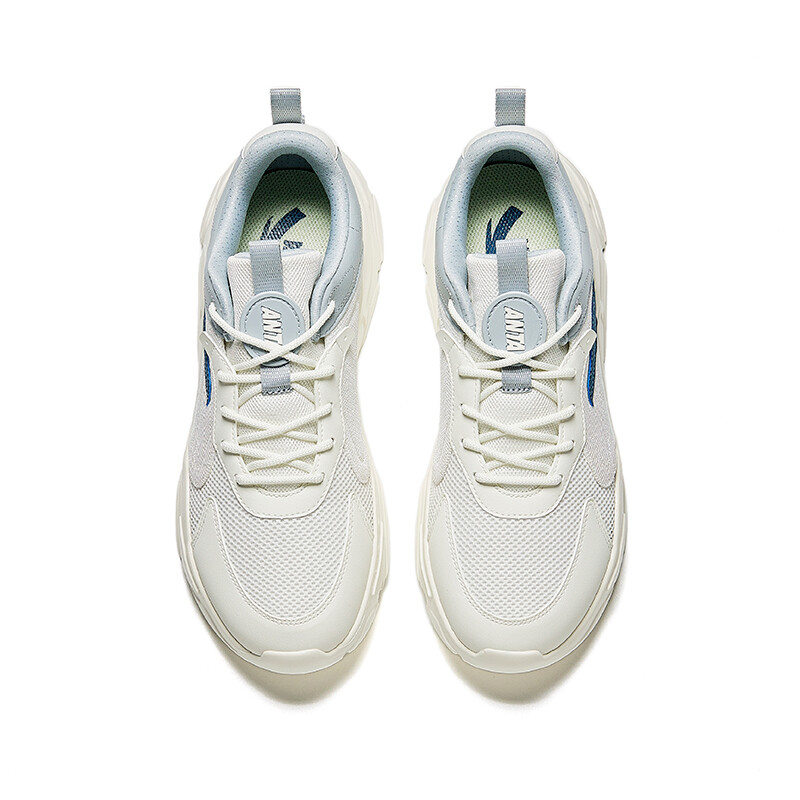 Кроссовки ANTA Life Collection Lifestyle Shoes Men Low-top Paper White/Frost Tower Gray/Ivory White, слоновая кость — фото 3