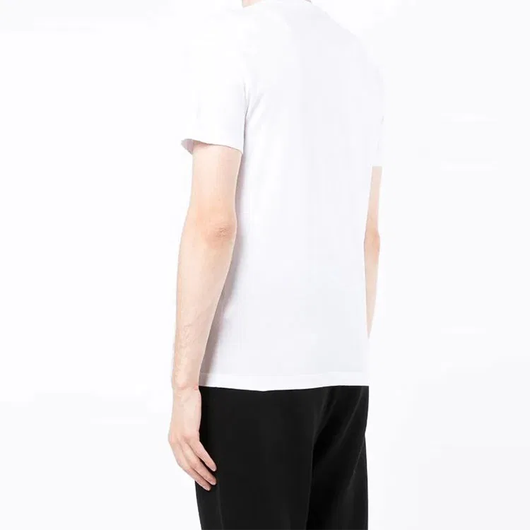 Футболка EA7 мужская белая с круглым вырезом, прямой крой EMPORIO ARMANI, White — фото 4