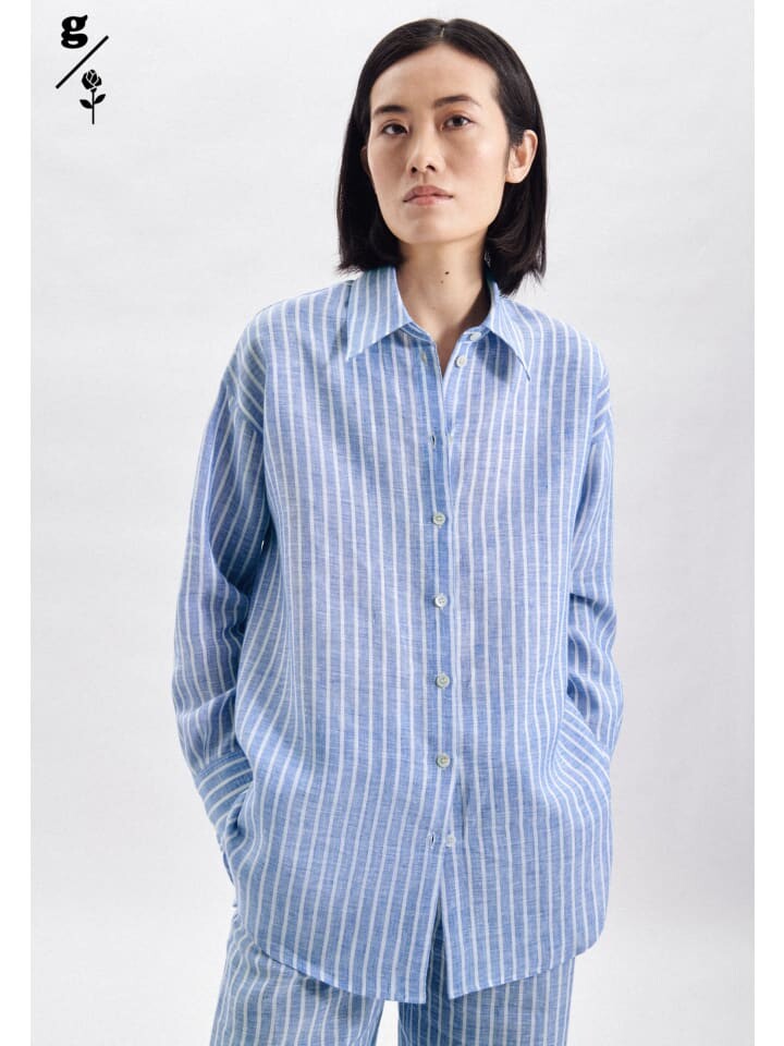 

Блуза Seidensticker Longbluse Oversized, цвет Mittelblau