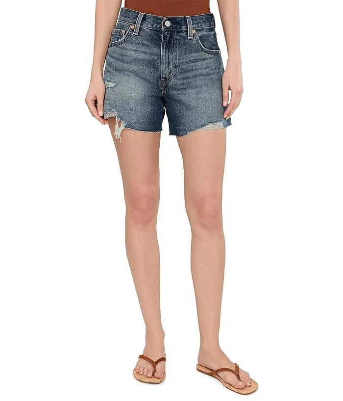 Шорты джинсовые высокие Ribcage Short Zip Levi's Premium, Like It Love It