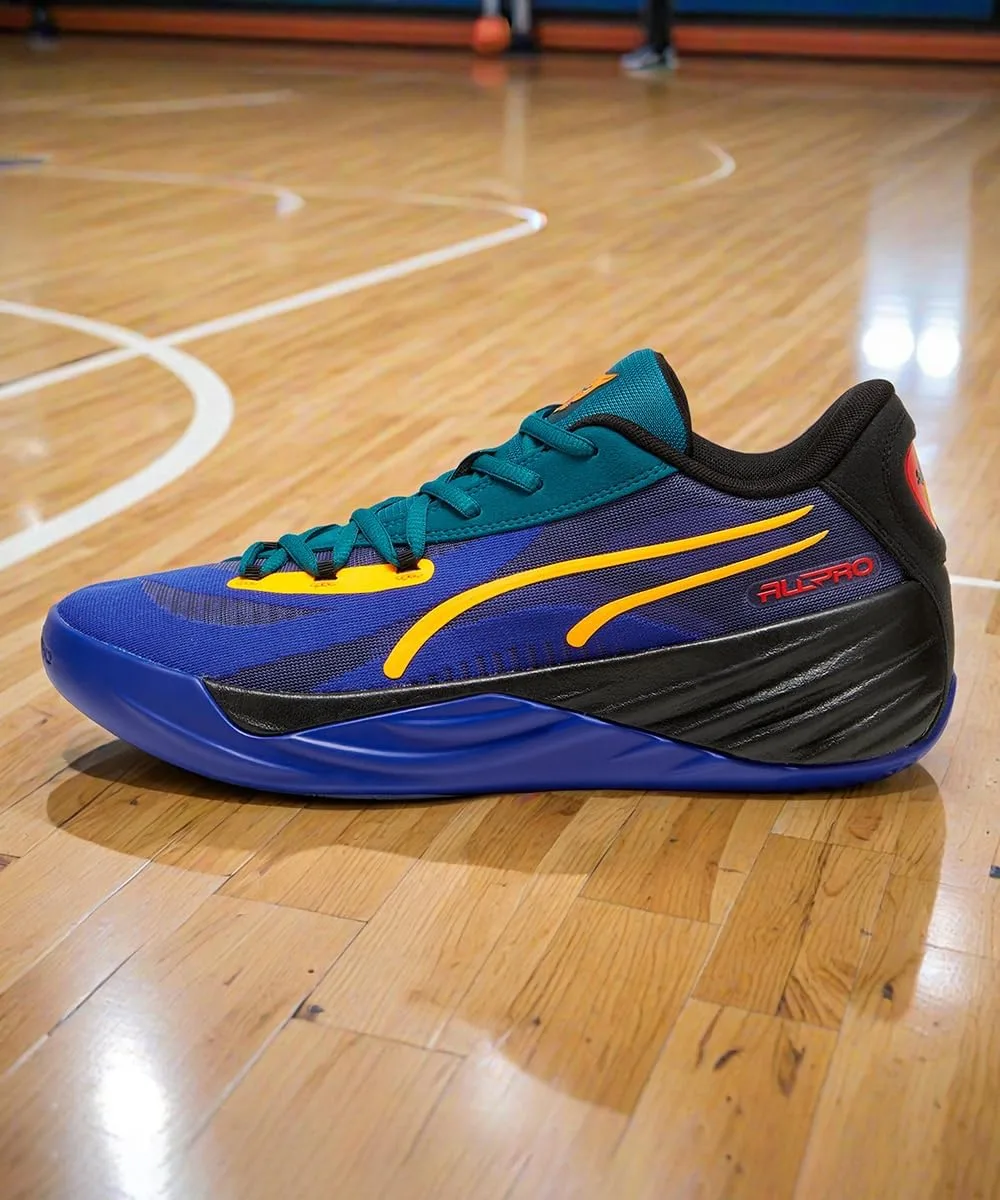 Баскетбольные кроссовки Puma All-Pro Nitro Crowd Craze 31038701, унисекс, красного цвета — фото 2